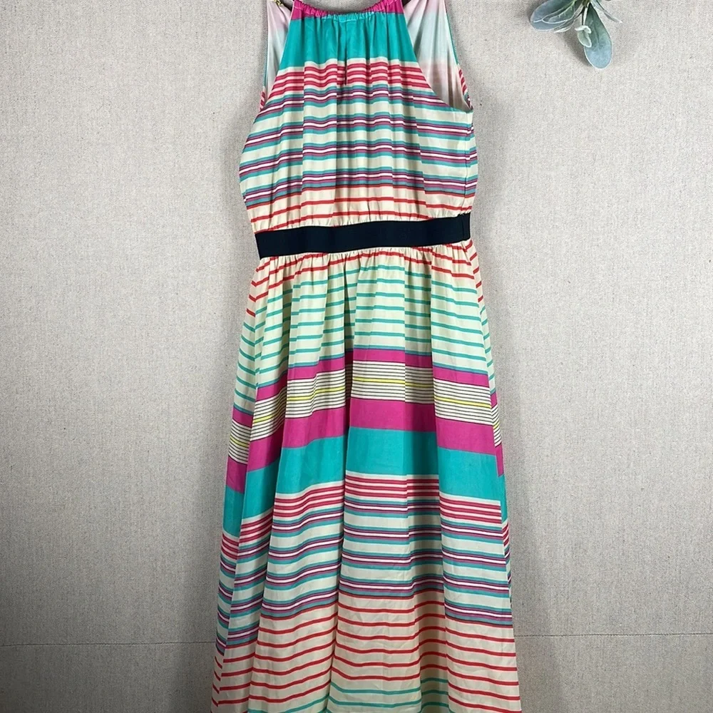 Gibson Latimer > Striped Maxi Dress Medium - Picture 3 of 9